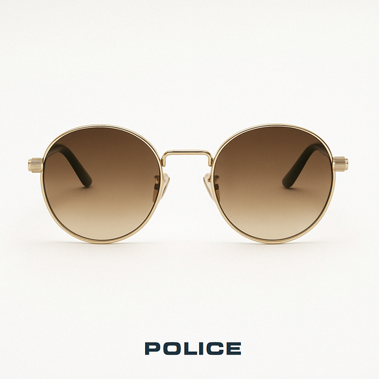 POLICE Gold Round Sunglasses – Vintage Redefined