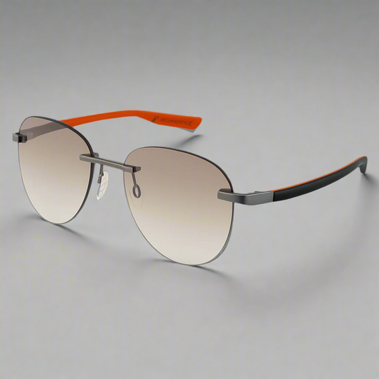 McLaren Inspired Gradient Rimless Sunglasses – Burnt Orange Edition